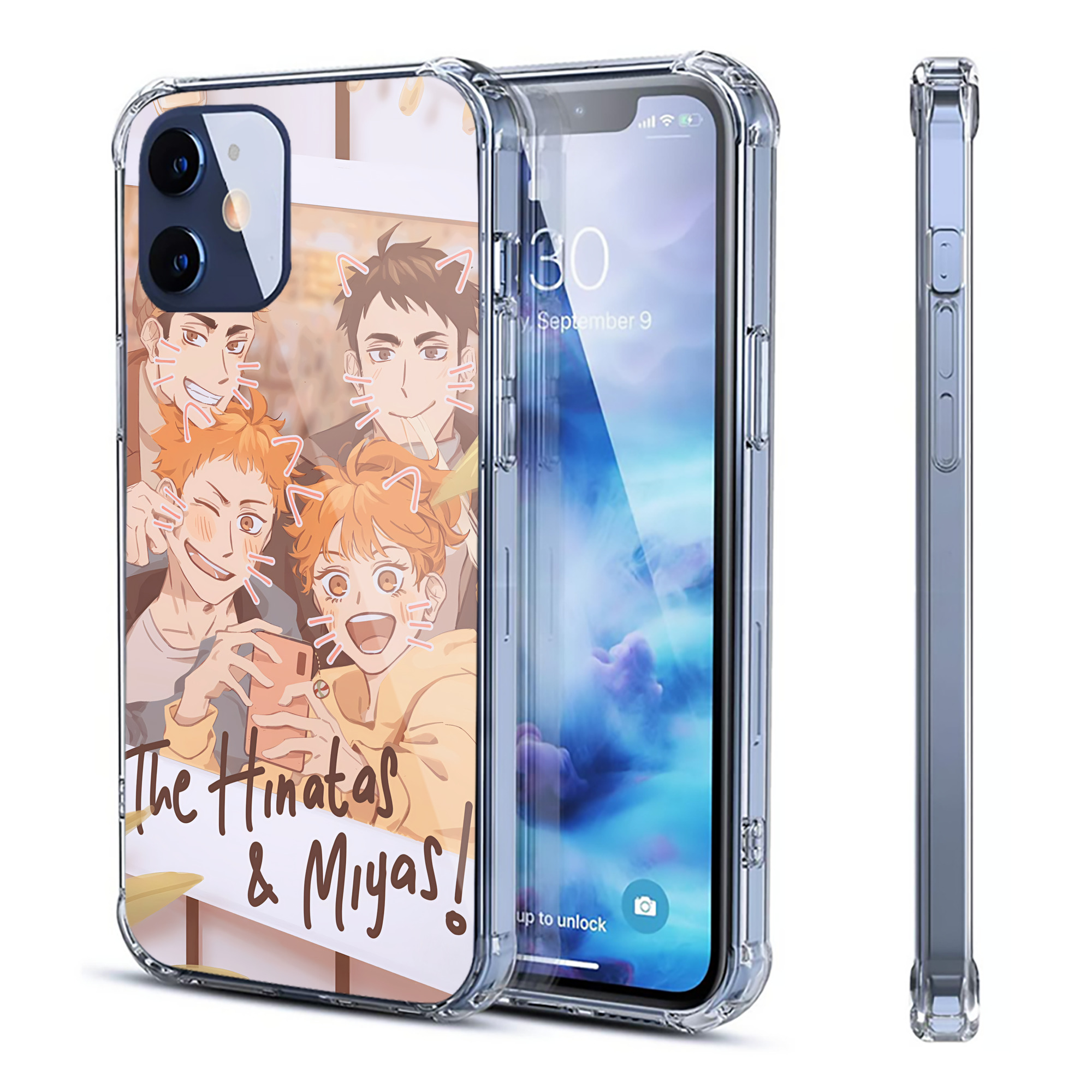 （画像用） ハイキュー!! Haikyu!! 【iPhone 12シリーズ対応】透明スマホケース（クリアソフトケース）
